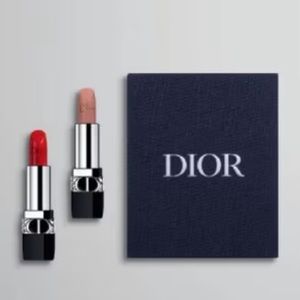 Limited Edition Dior Rouge Iconic Lipstick Duo Velvet Gift Set